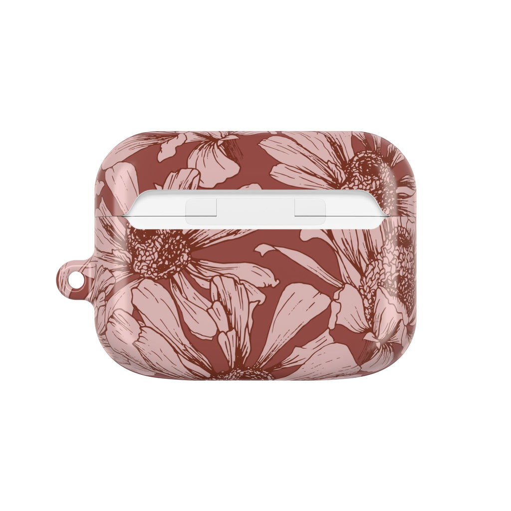 Pressed Bloom | Mocha Floral Sketch AirPods Case