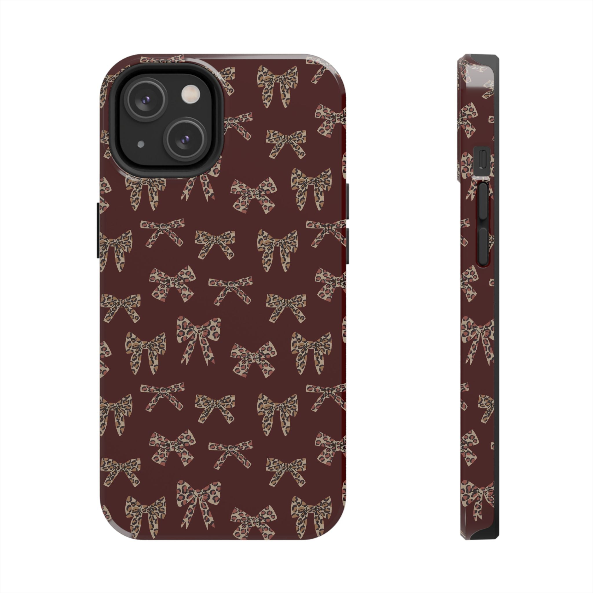 Ribbon Riot | Leopard Bow Print Phone Case