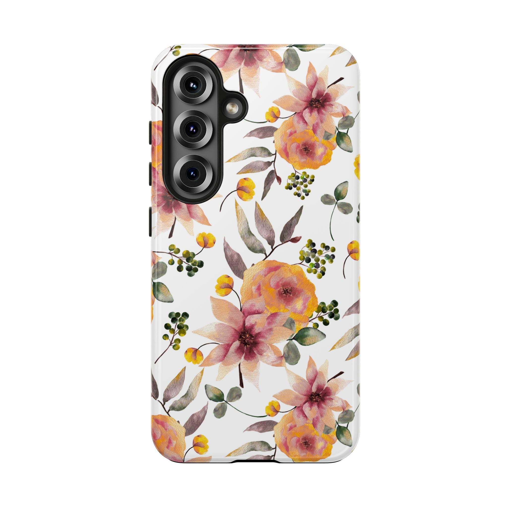 Painterly Bloom | Watercolor Autumn Floral Tough Phone Case