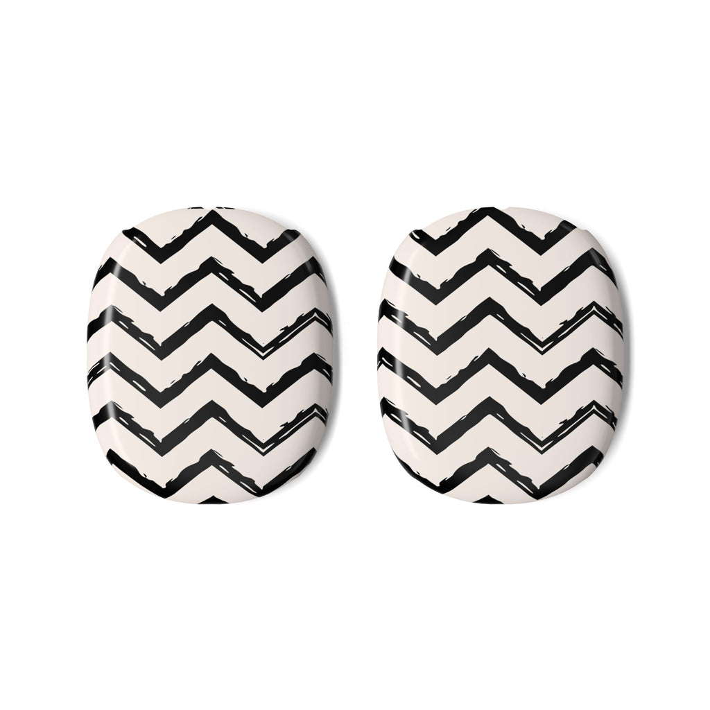 Zig Zag Edit | Black & Cream Chevron AirPods Max Case