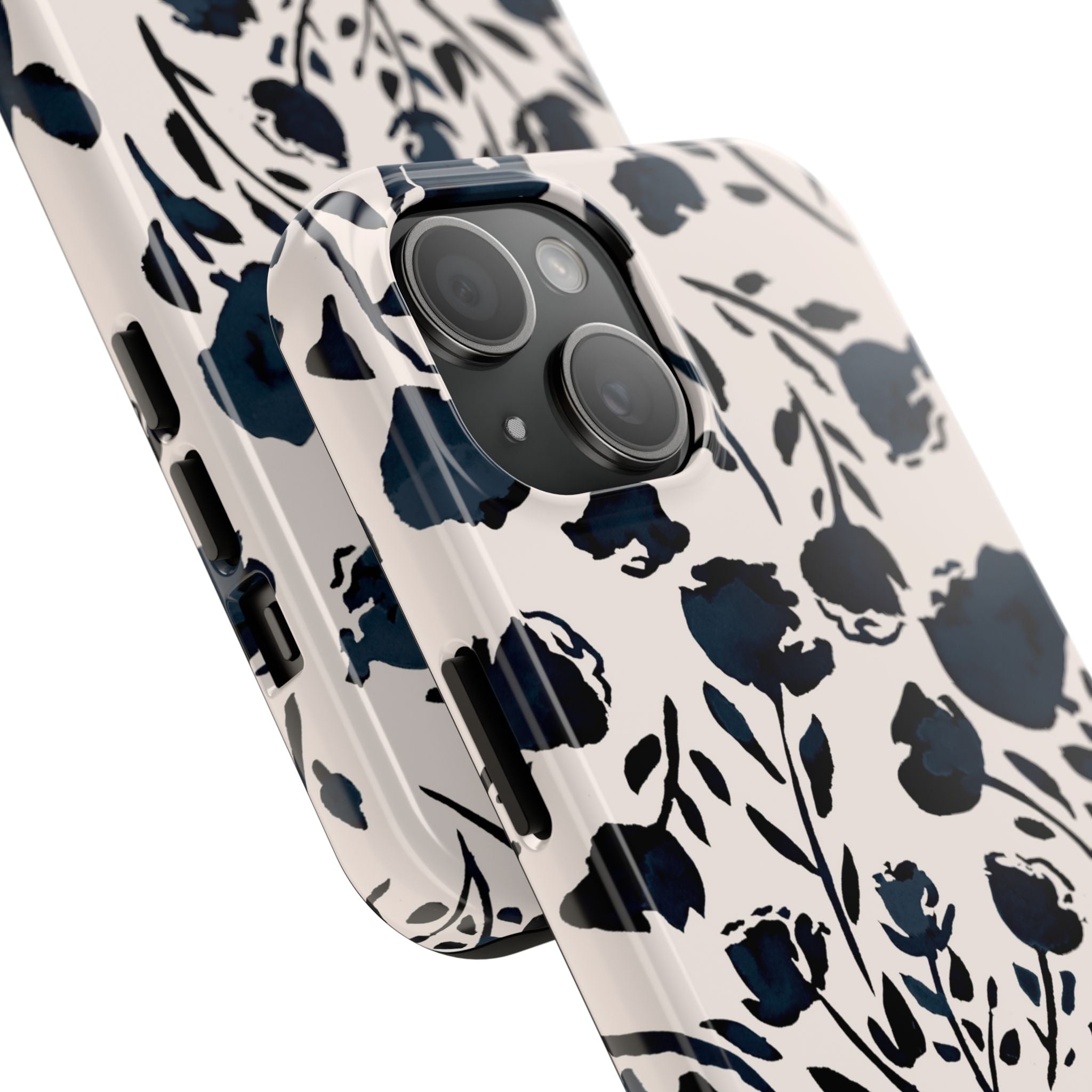 Midnight Meadow | Navy Floral Print Phone Case