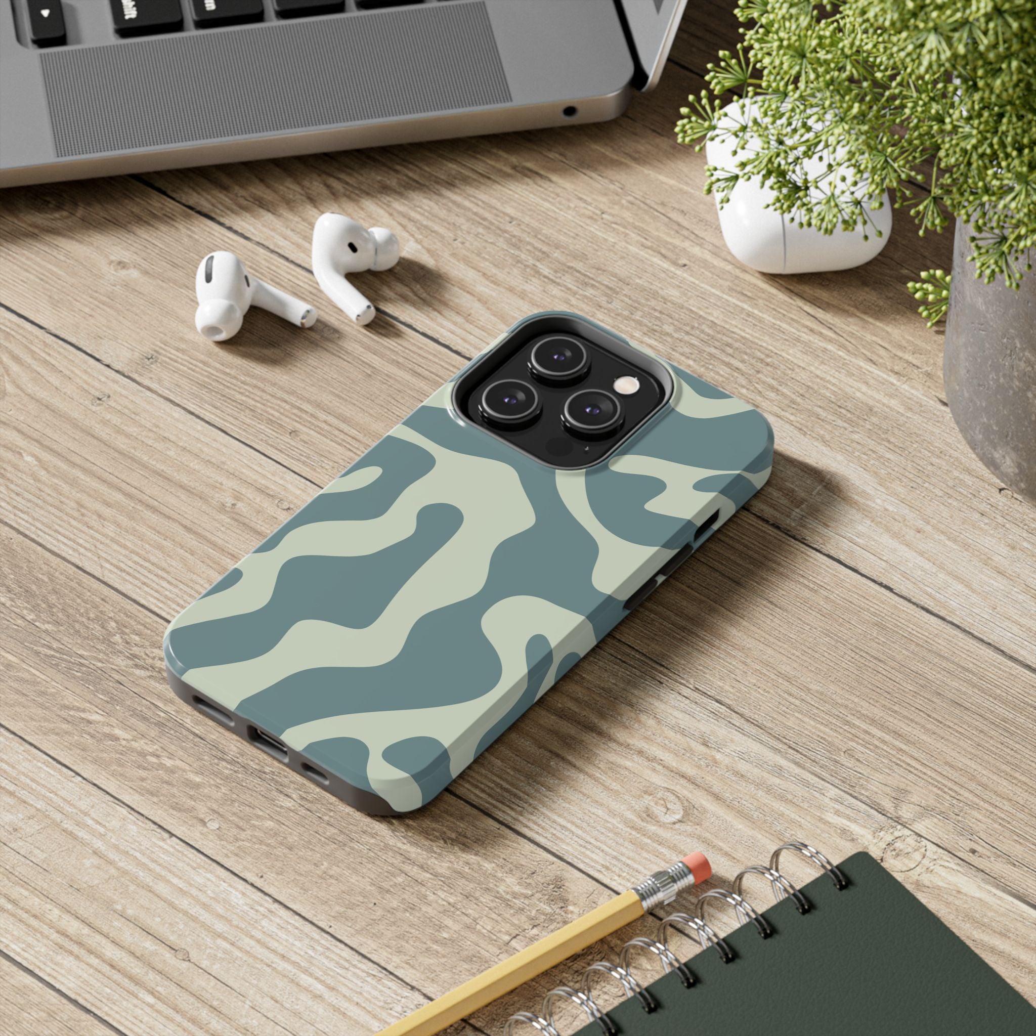 Blue Drift | Soft Blue Camo Phone Case