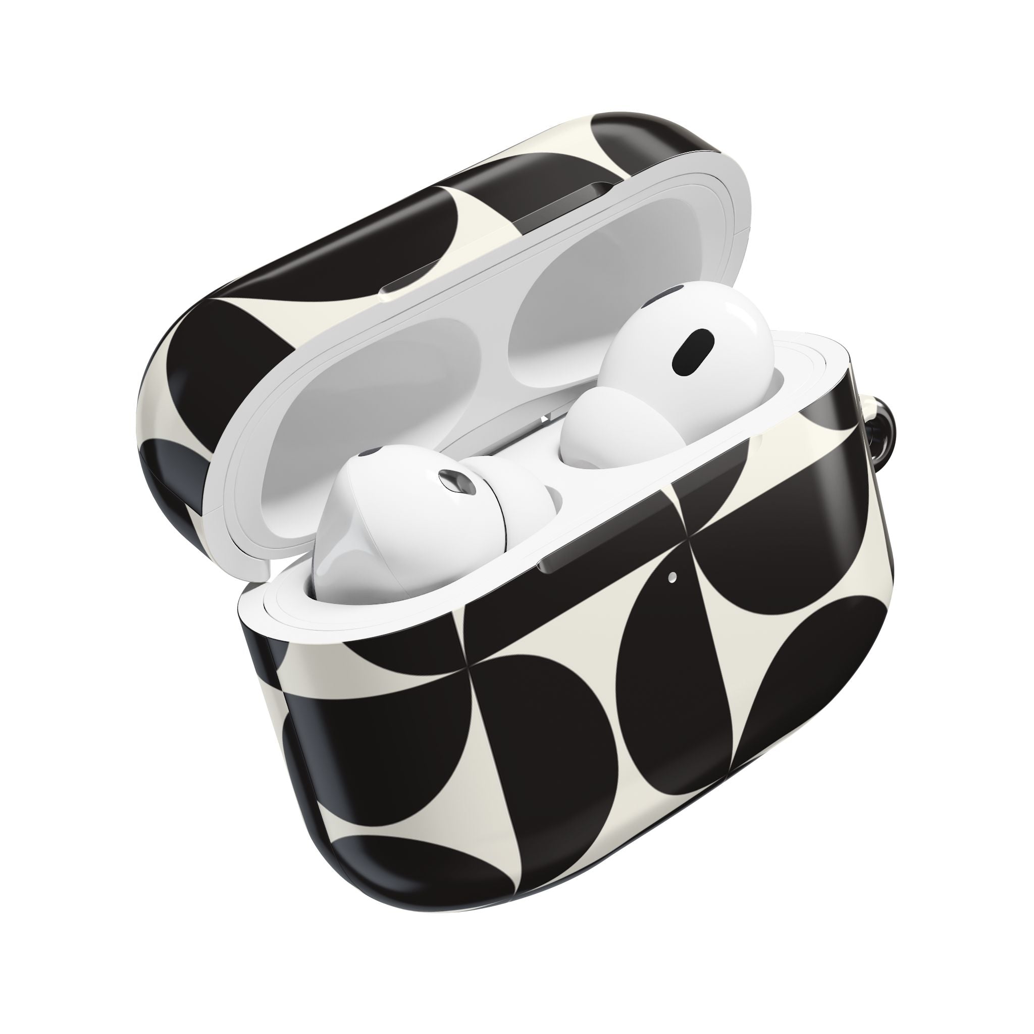 Noir Mod | Black Geometric Retro AirPods Case