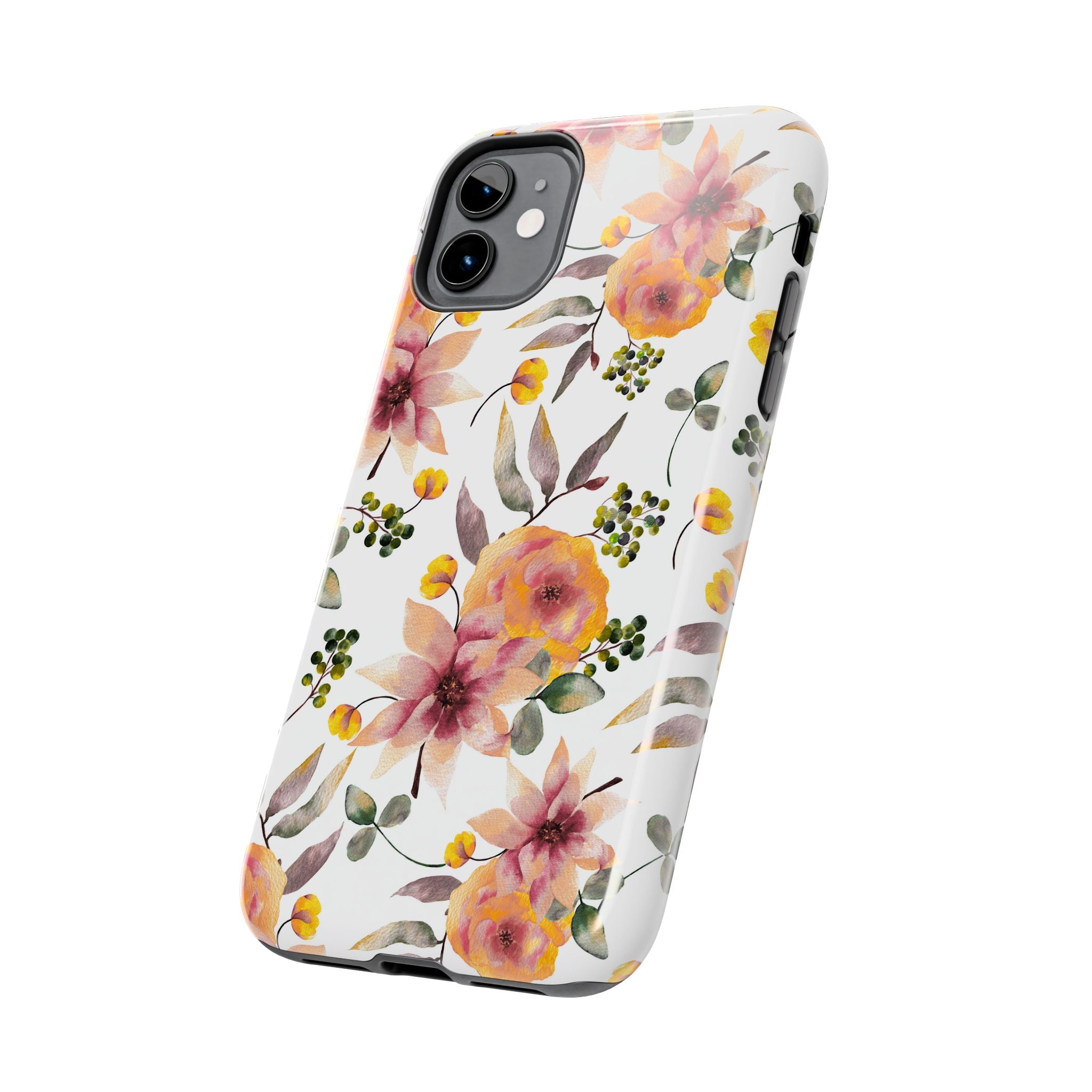 Painterly Bloom | Watercolor Autumn Floral Tough Phone Case