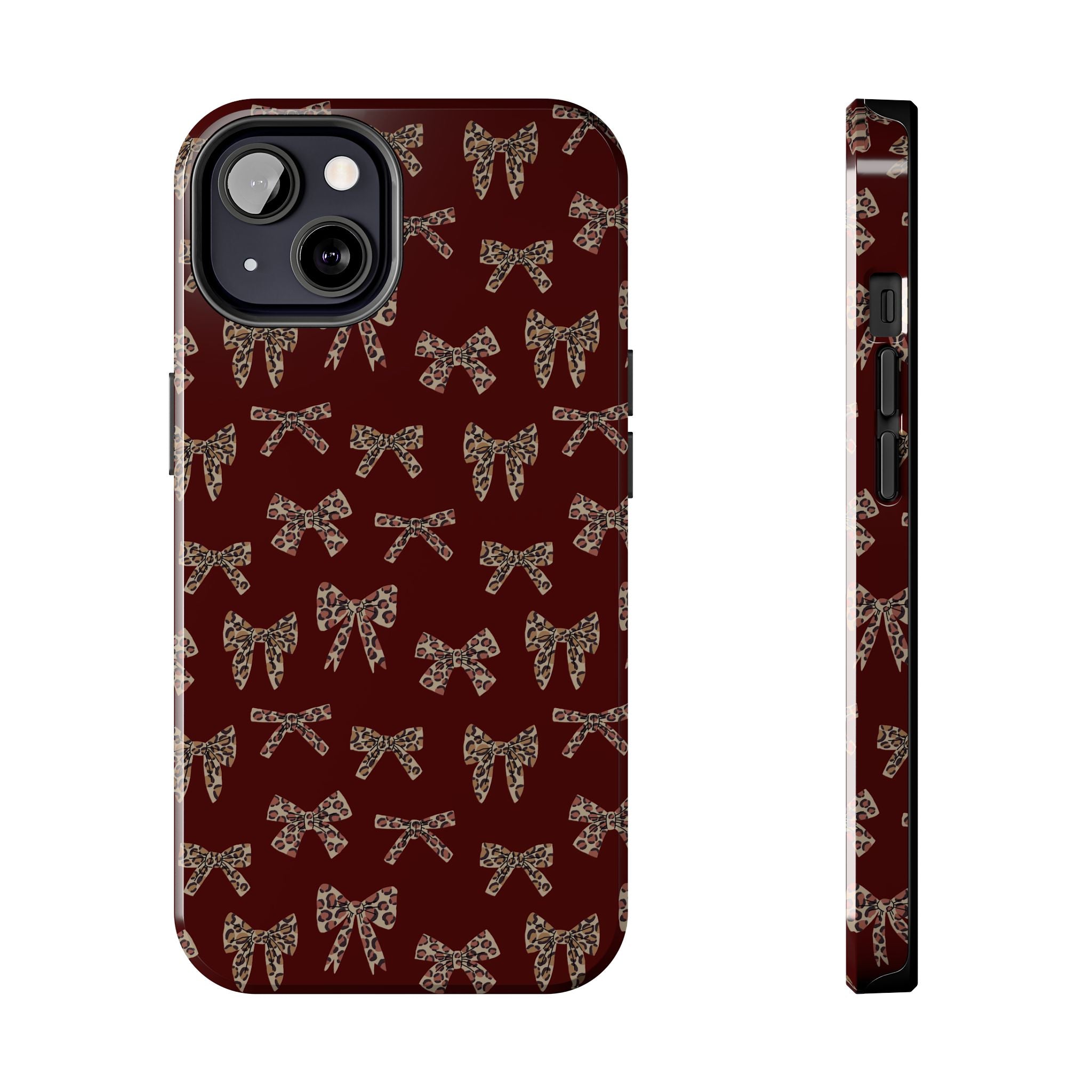 Ribbon Riot | Leopard Bow Print Phone Case
