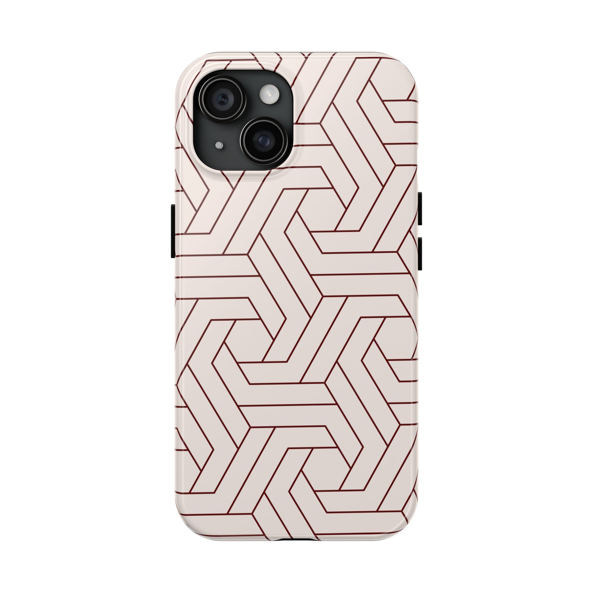 Rosewood Form | Blush Geometric Line Phone Case