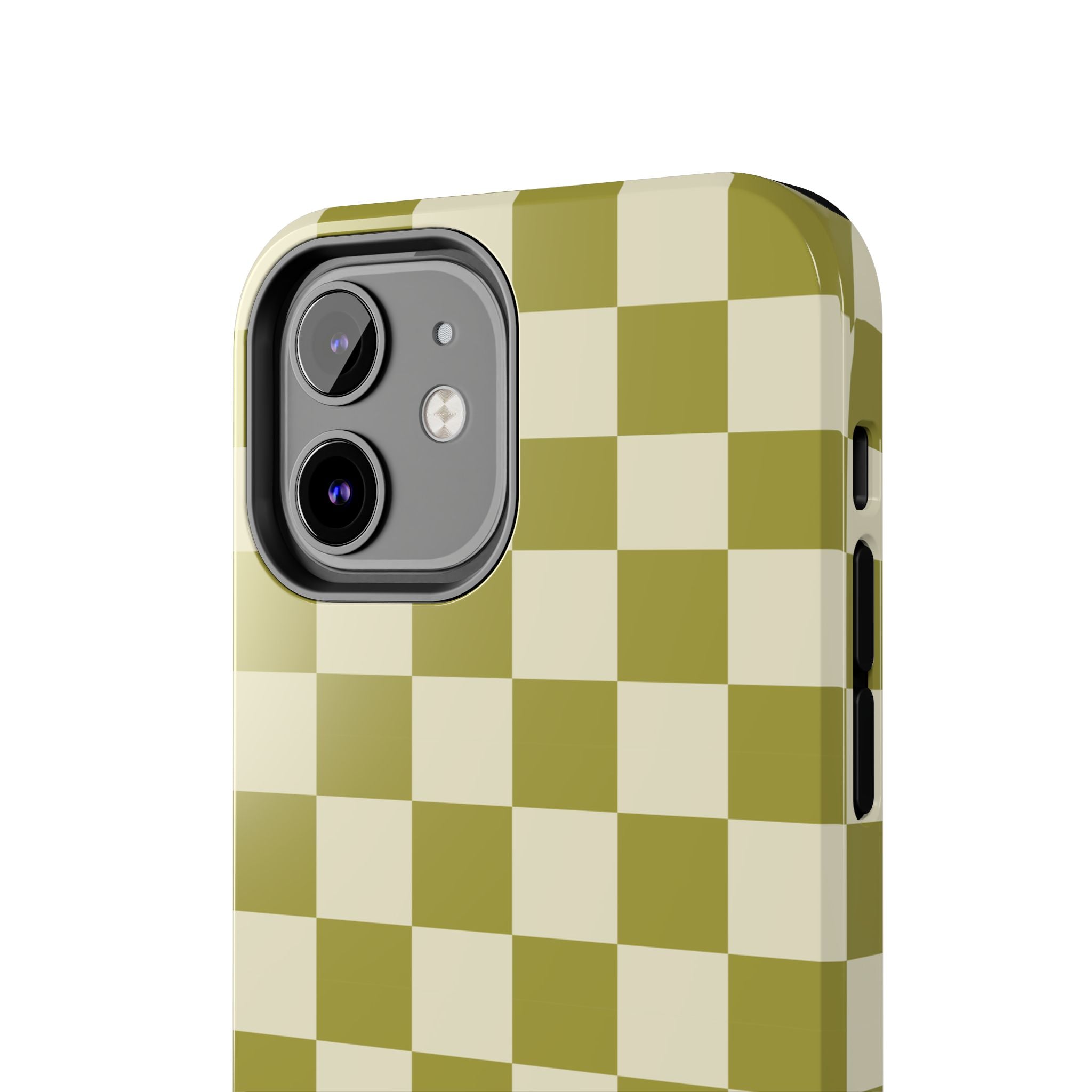 Maroon & Blush Striped Tough Phone Case — Durable Protective iPhone Cover