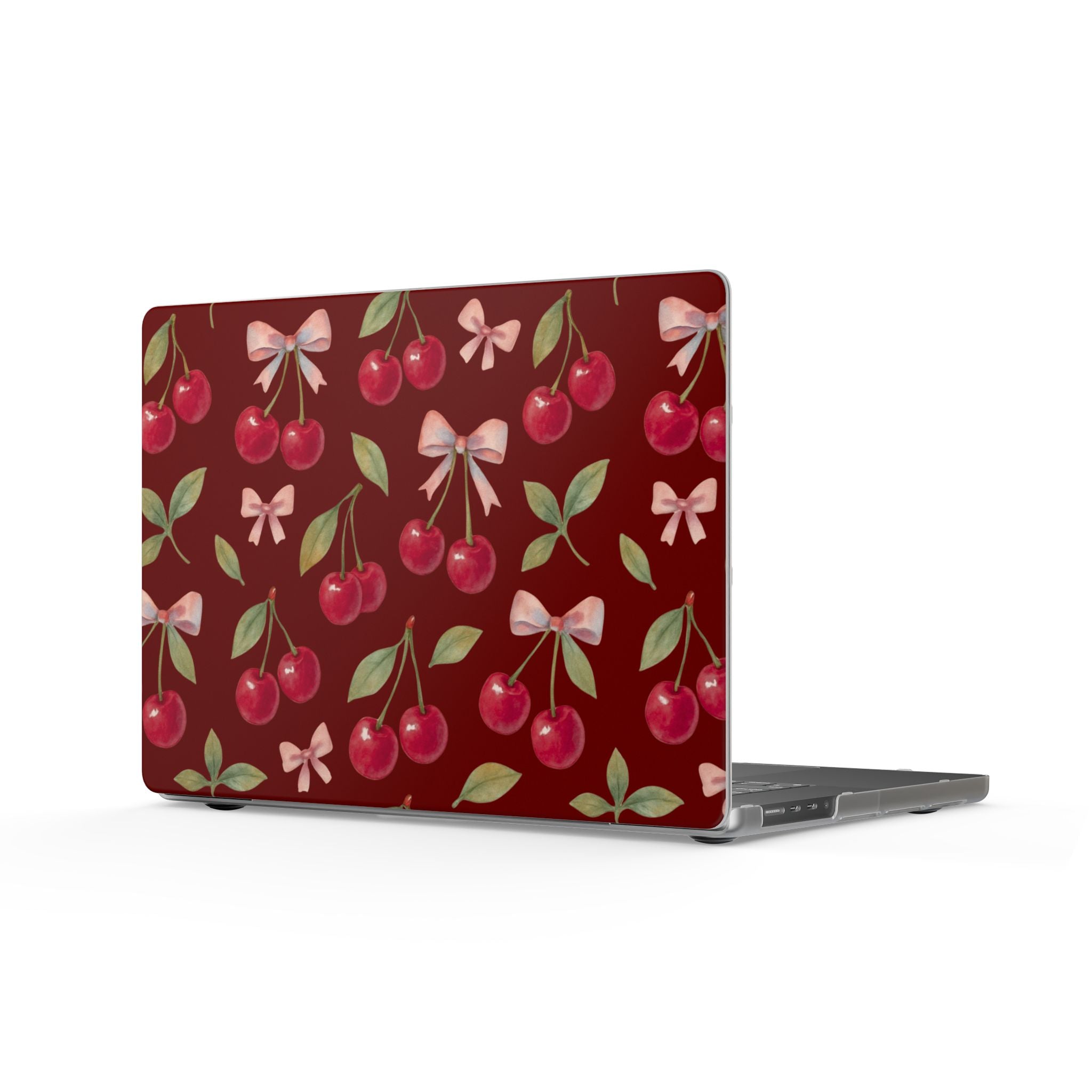 Cherry Kiss | Cherry Bow Print Laptop Sleeve