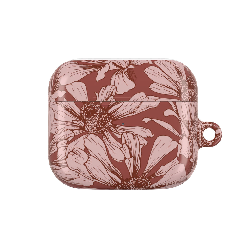 Pressed Bloom | Mocha Floral Sketch AirPods Case
