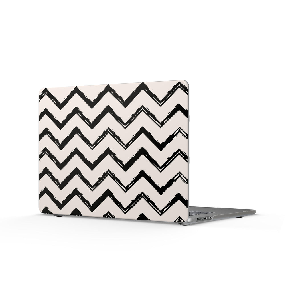 Zig Zag Edit | Black & Cream Chevron Laptop Sleeve
