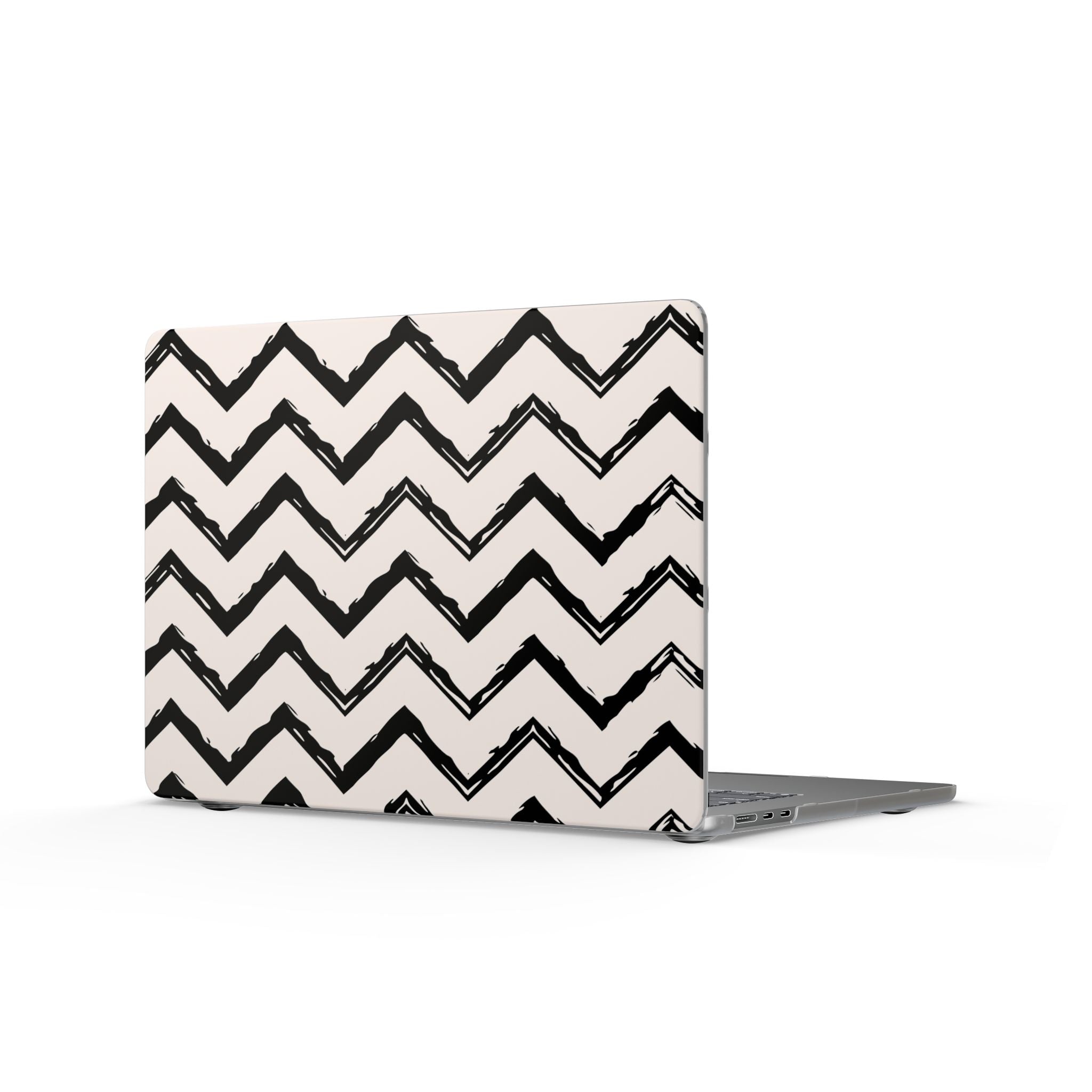 Zig Zag Edit | Black & Cream Chevron Laptop Sleeve