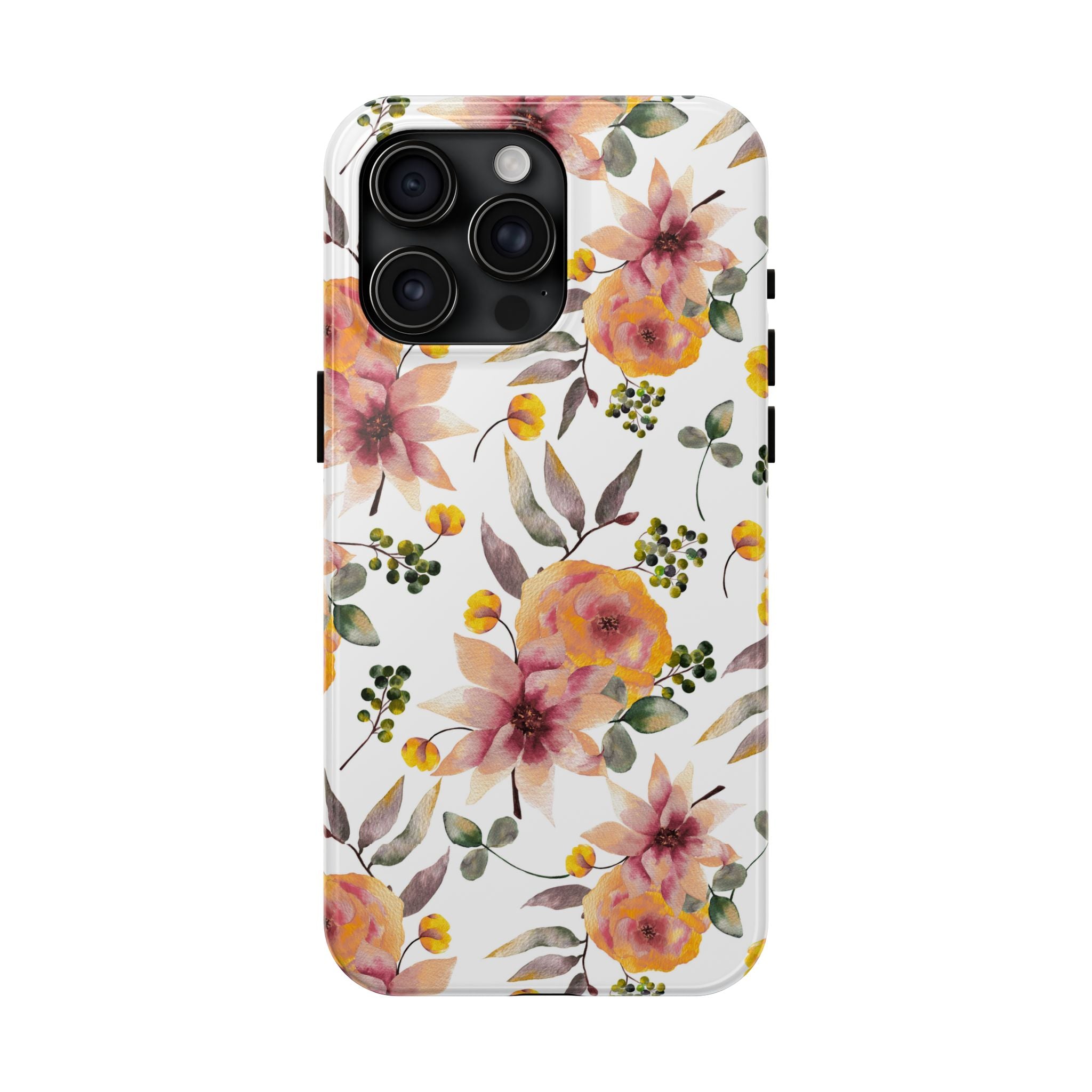 Painterly Bloom | Watercolor Autumn Floral Tough Phone Case