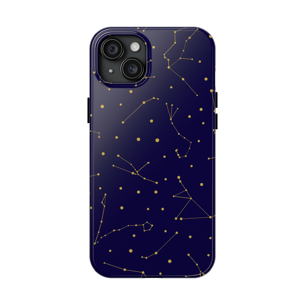 Maroon & Blush Striped Tough Phone Case — Durable Protective iPhone Cover