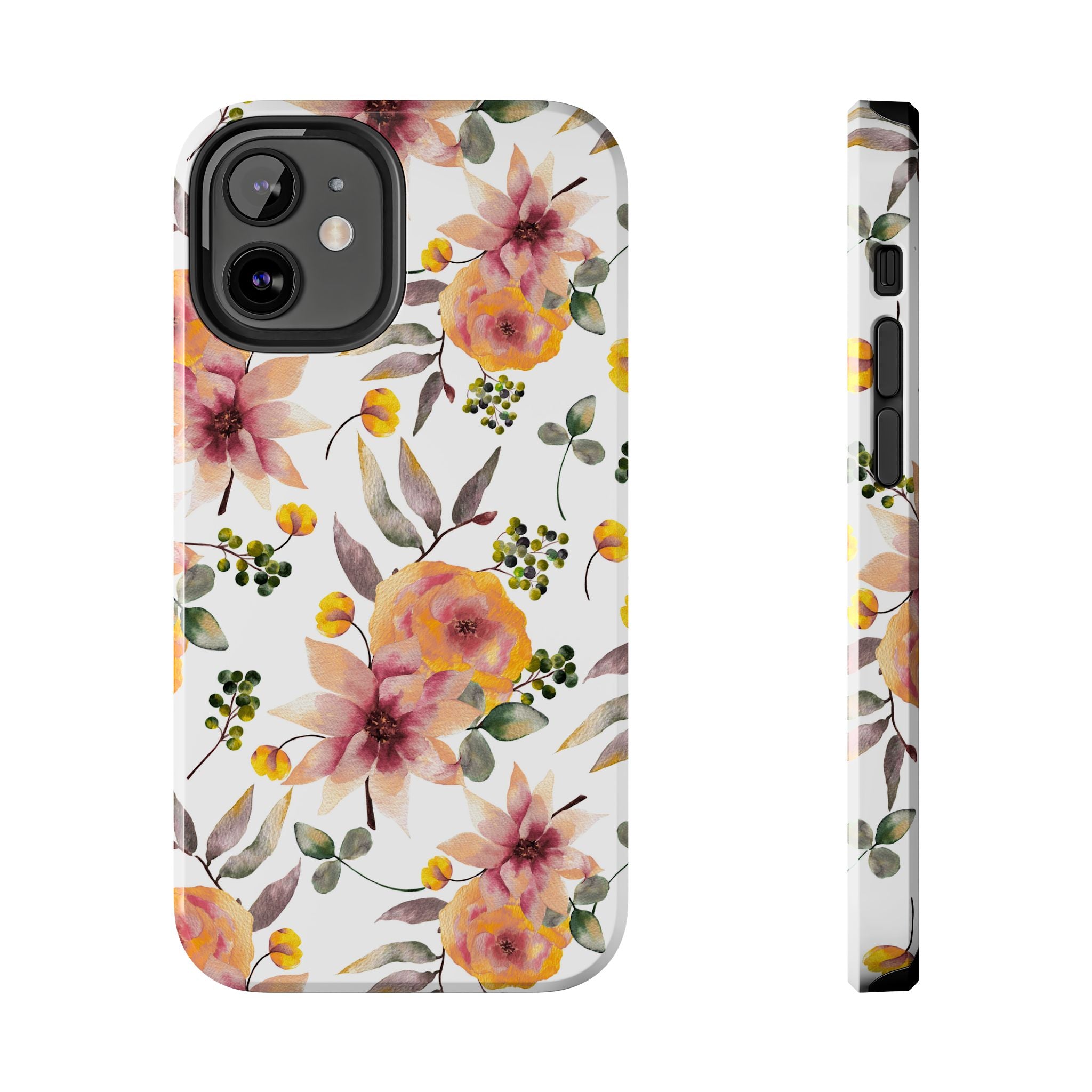 Painterly Bloom | Watercolor Autumn Floral Tough Phone Case