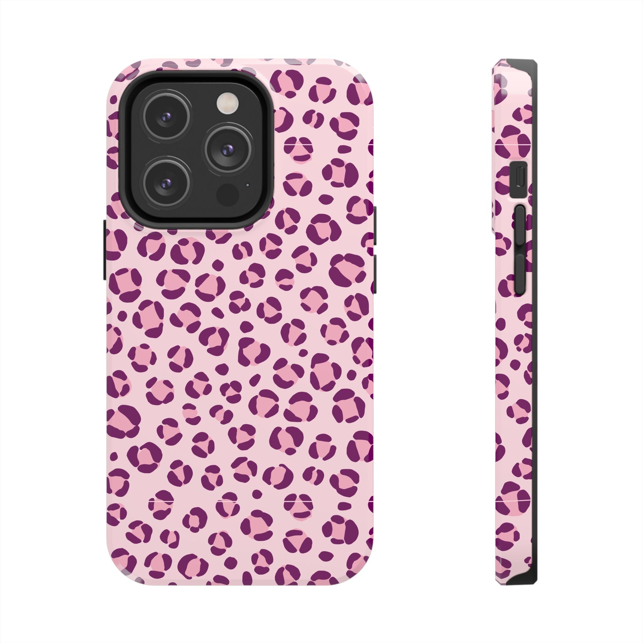Rosé Wild | Pink Leopard Print Tough Phone Case