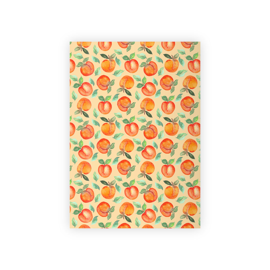 Peach Study | Watercolor Peach Pattern Wrapping Paper