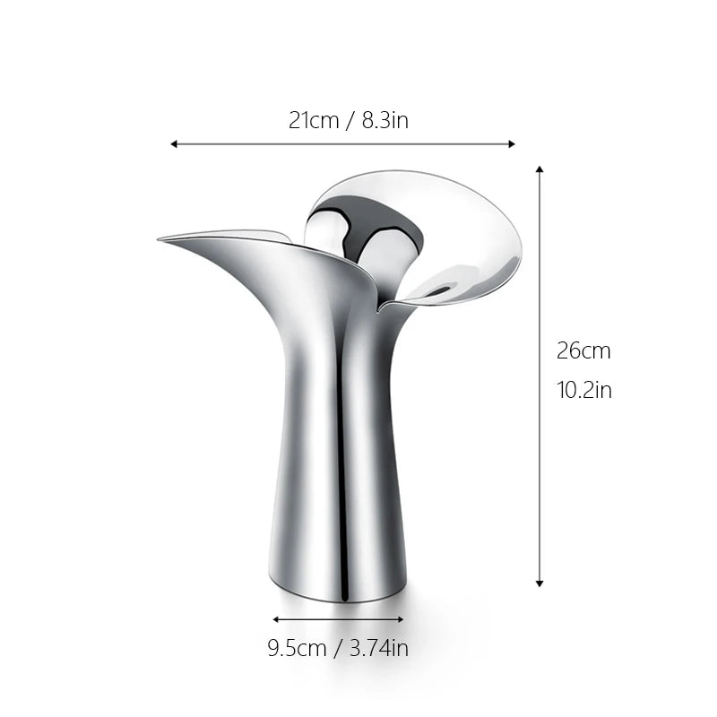 Nordic Stainless Steel Vase – Collection Exclusive | Subtle Sculpted Ambience For Gifting