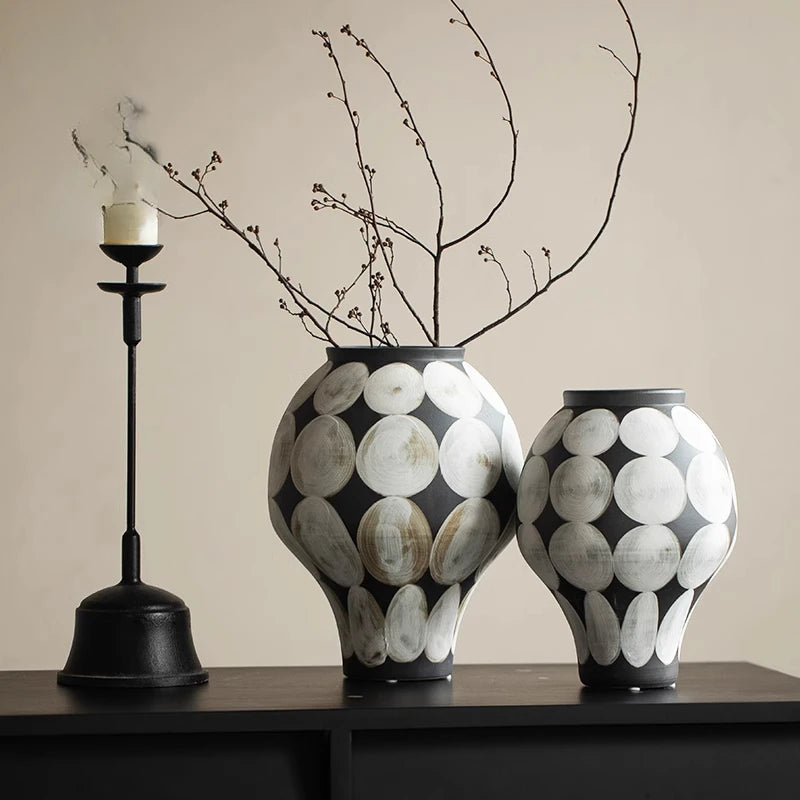 Heritage Handpainted Ceramic Vase – Handpainted Collection | Timeless Craft Ambiance