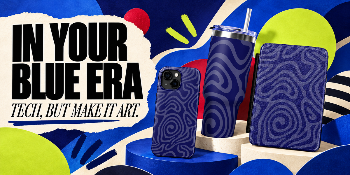 Indigo Swirl Gift Therapy collection editorial hero